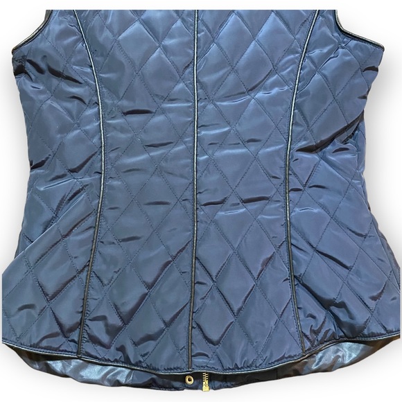 2for$35 NWOT ZARA Blue Puffer Vest with Hood Size Medium - Picture 9 of 16